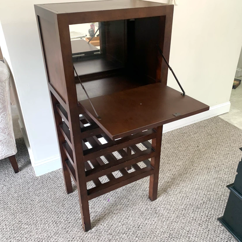 Wood Storage Cabinet Wine Rack Bar Cabinet Display Furniture - photo 2