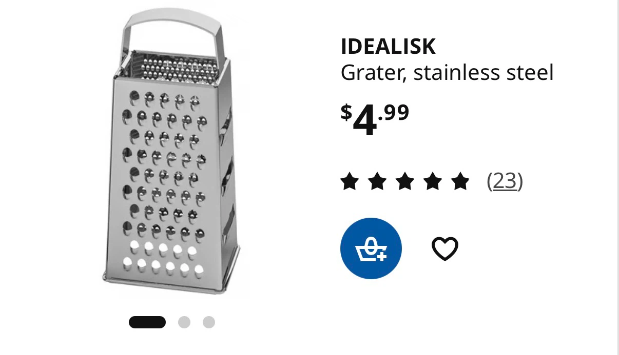 IKEA IDEALISK Grater