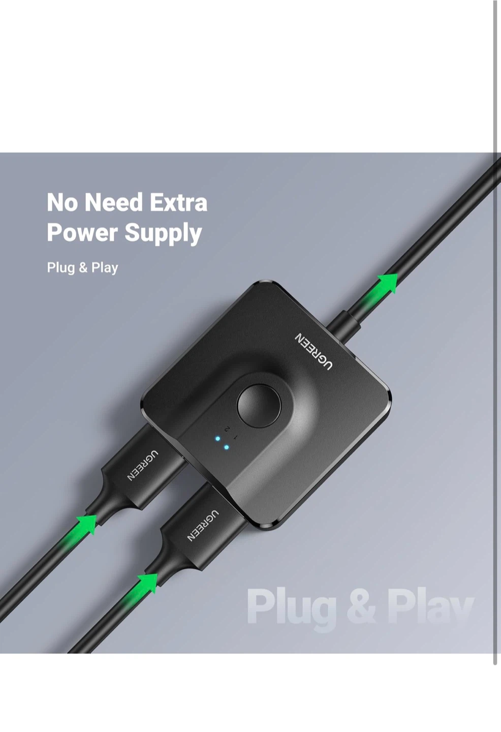 UGREEN HDMI Switch 2x1 - photo 2