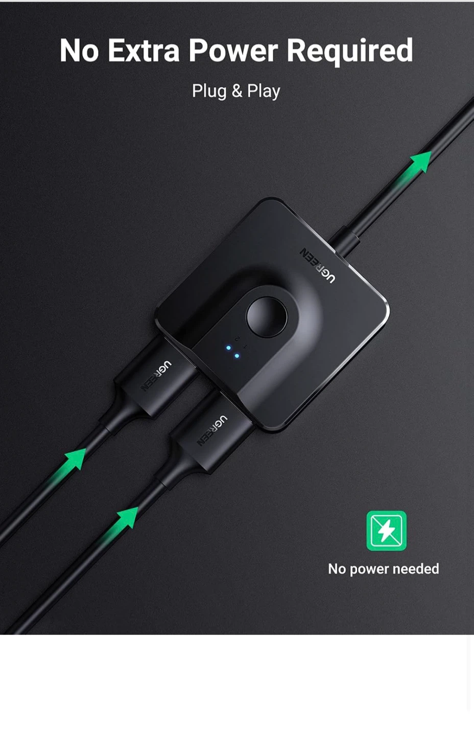 UGREEN HDMI Switch 2x1 - photo 3