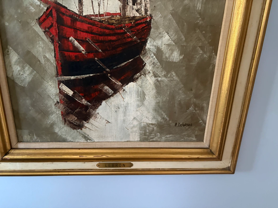 Original Oil Painting - "Lebron" - Nautical Scene - photo 2