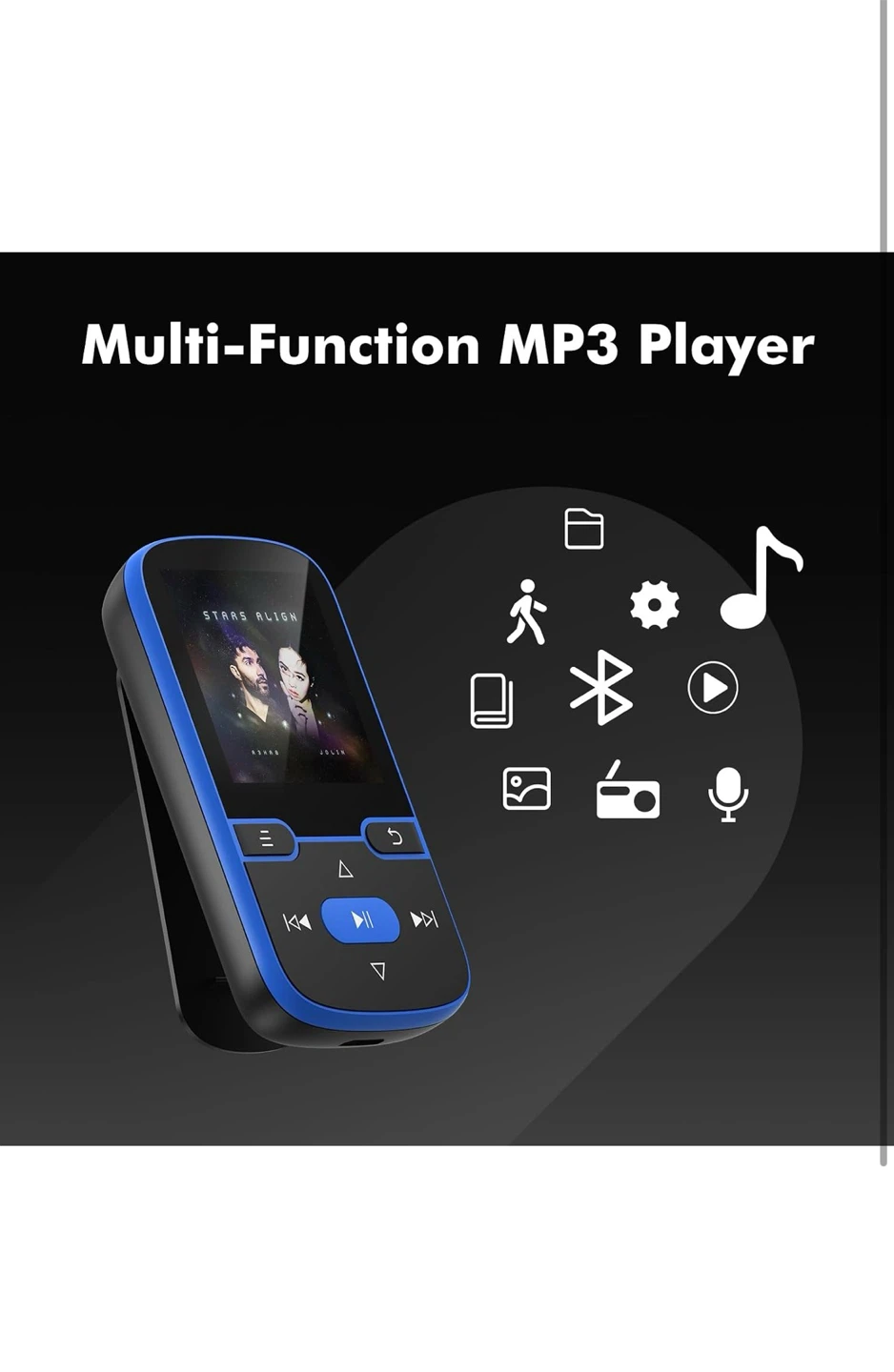 Blue 64GB MP3 Player with Earphones - photo 2