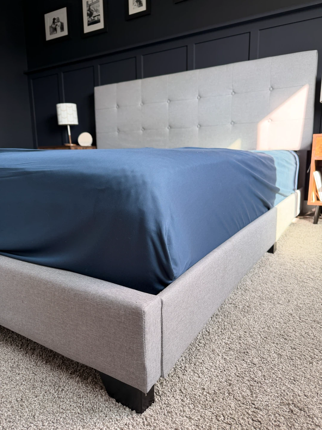 MUST GO!! King Mercury Row Upholstered Platform Bed - photo 2