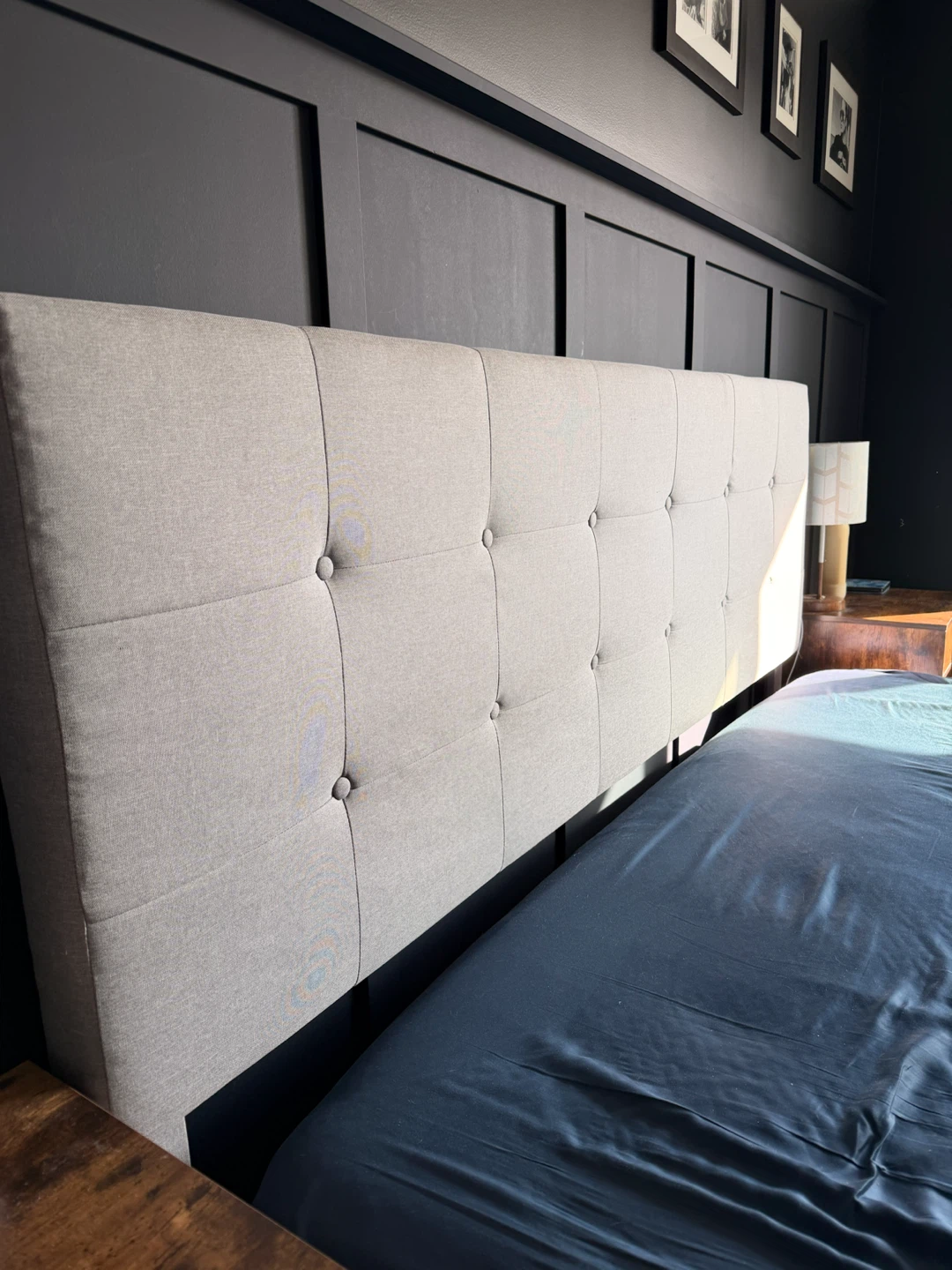 MUST GO!! King Mercury Row Upholstered Platform Bed - photo 3