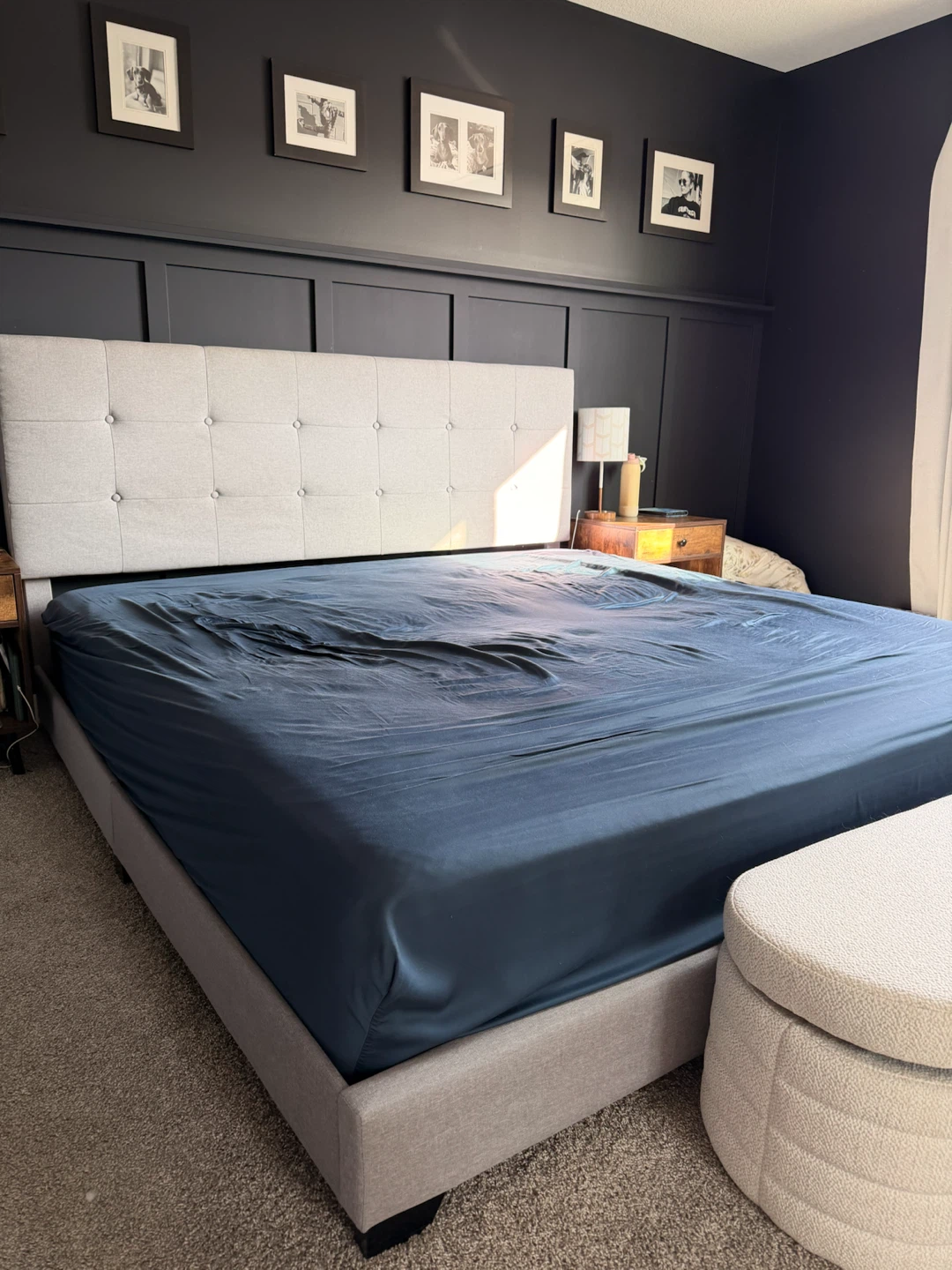 MUST GO!! King Mercury Row Upholstered Platform Bed - photo 4
