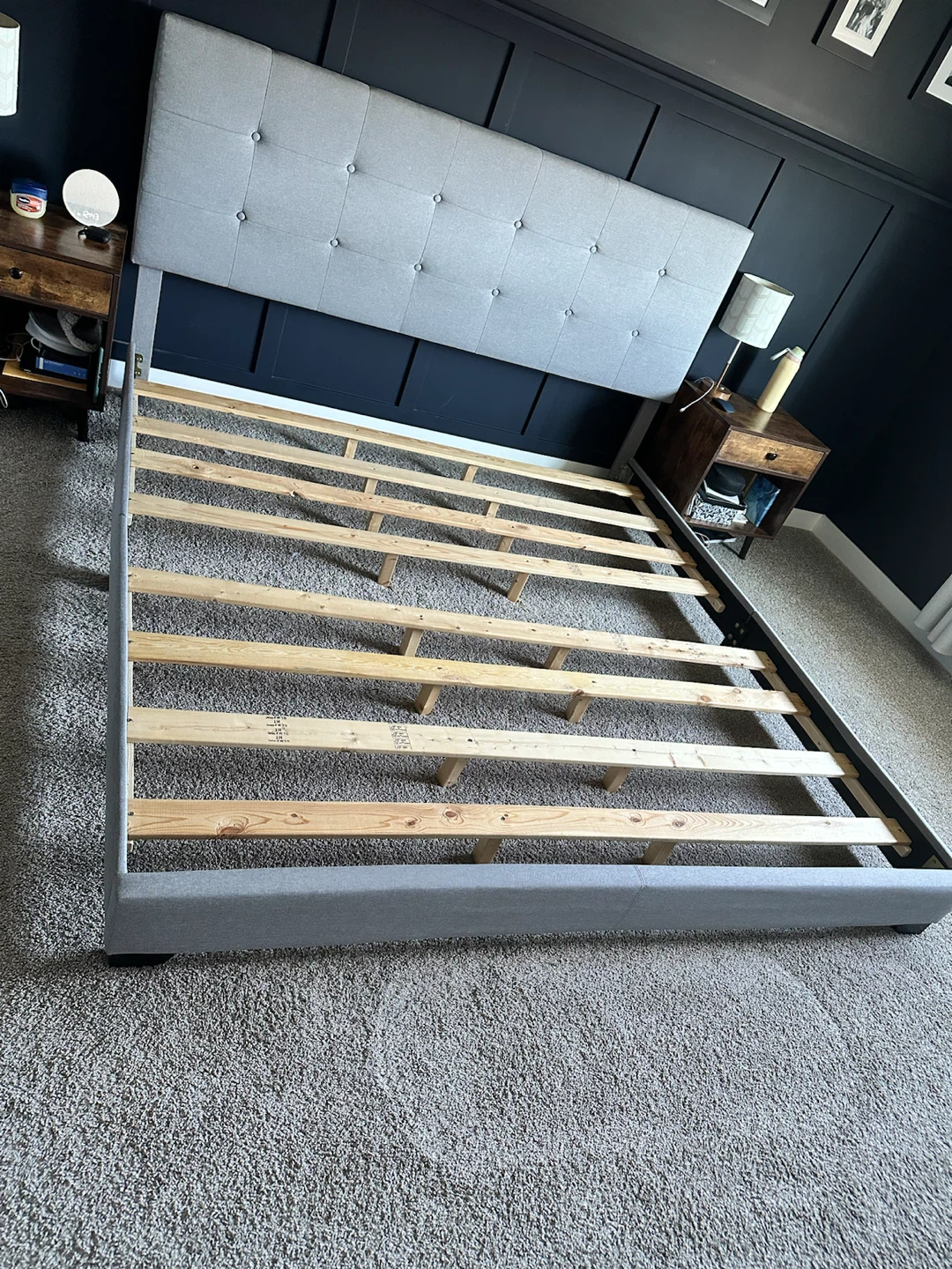 MUST GO!! King Mercury Row Upholstered Platform Bed - photo 5