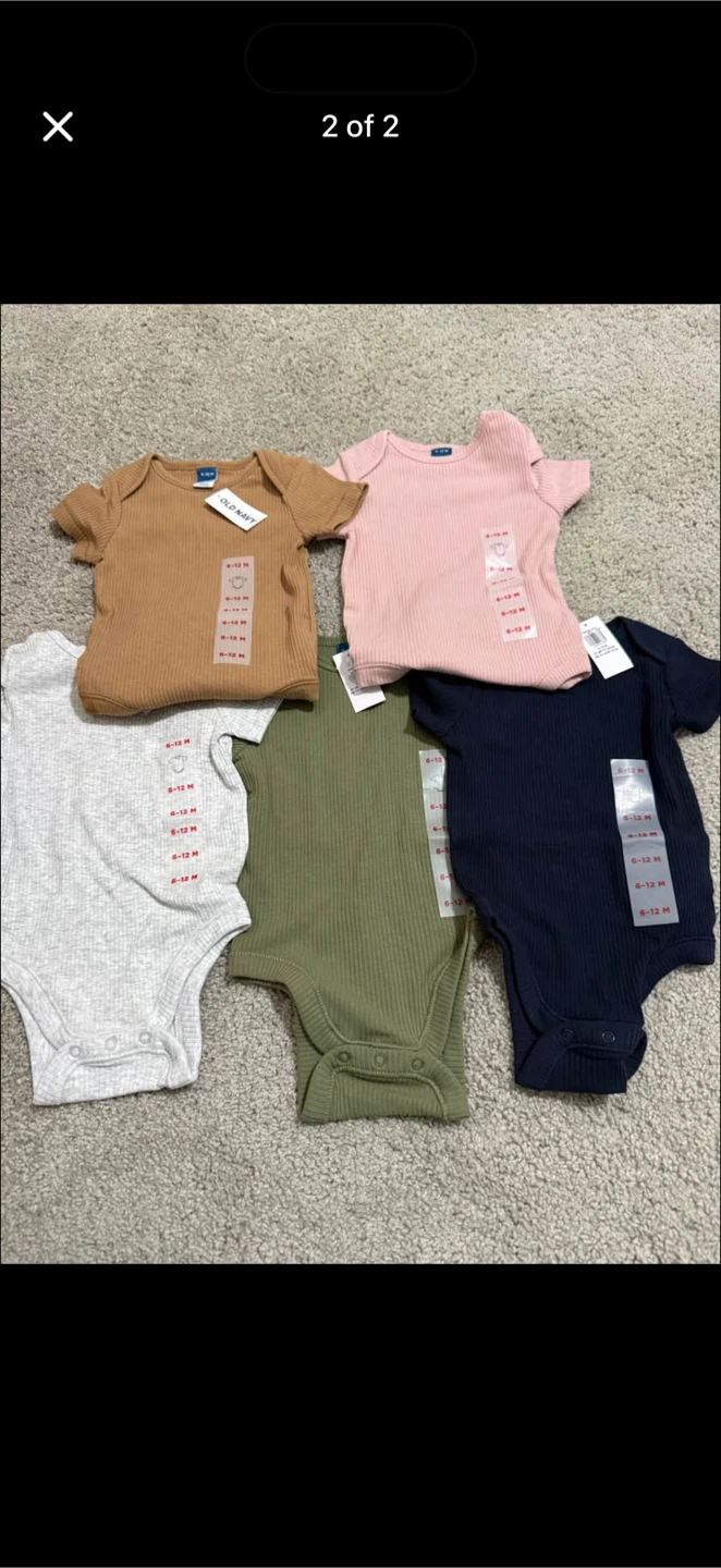 Baby girl 6-12 m new bodysuits