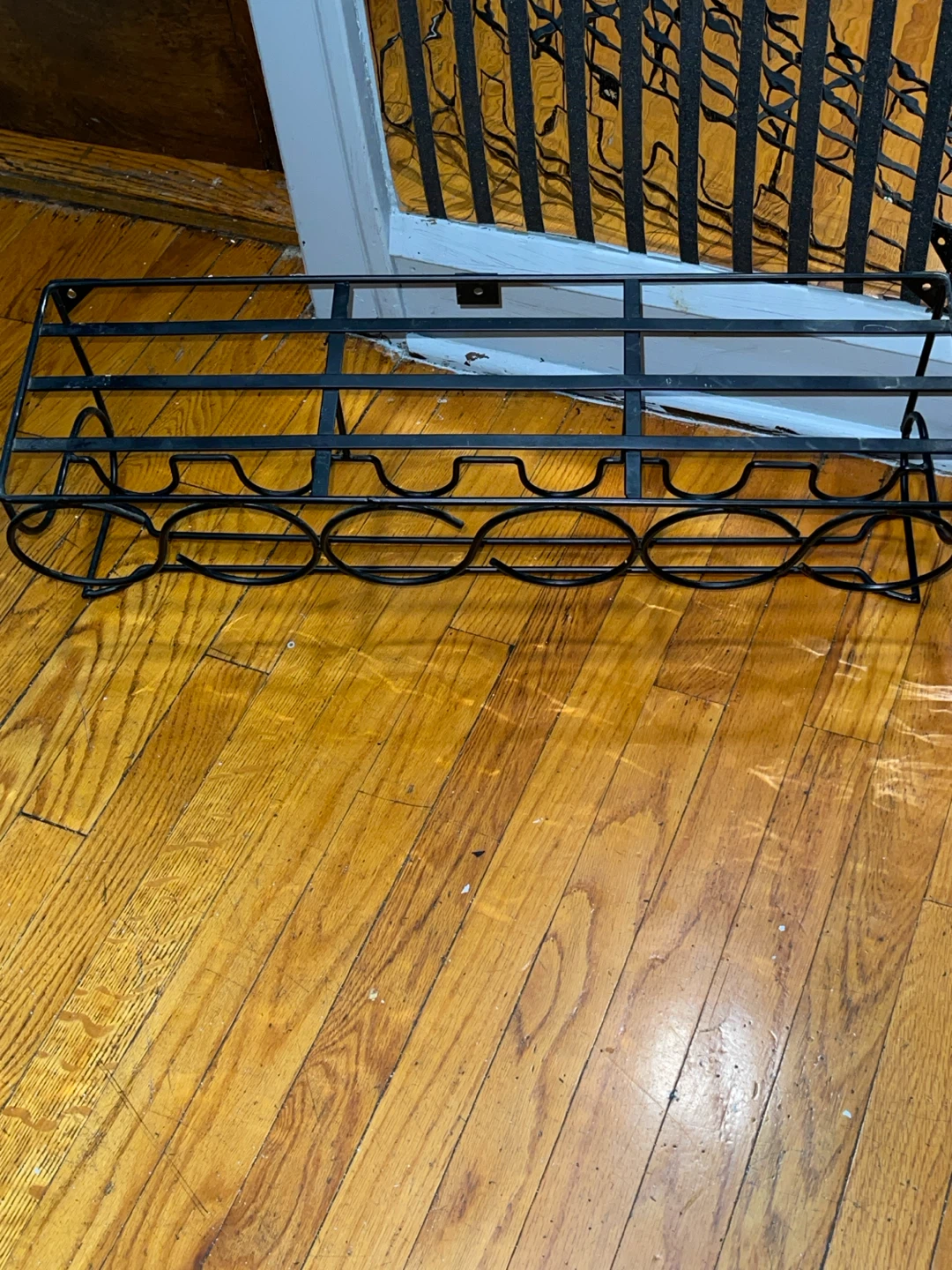 Black Metal Wine Rack - photo 2