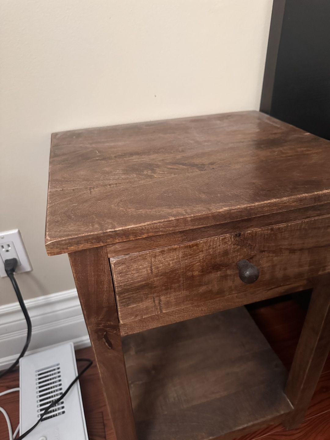 Moving sale-2 Wood Nightstand with Drawer - photo 2