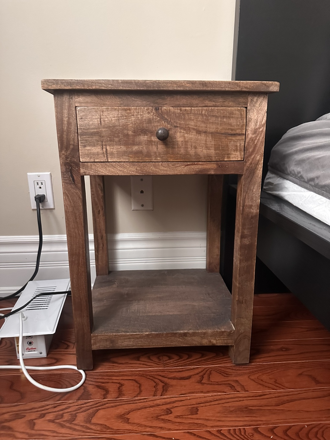 Moving sale-2 Wood Nightstand with Drawer