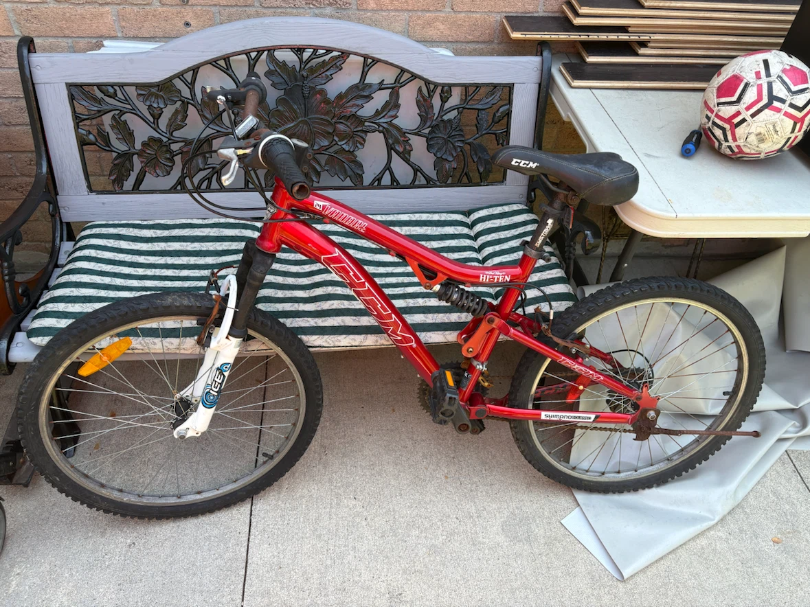 Red CCM Mountain Bike