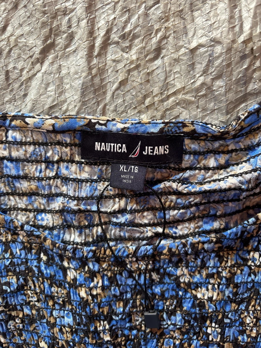Nautica Jeans Floral Print Smocked Midi Dress XL - photo 2