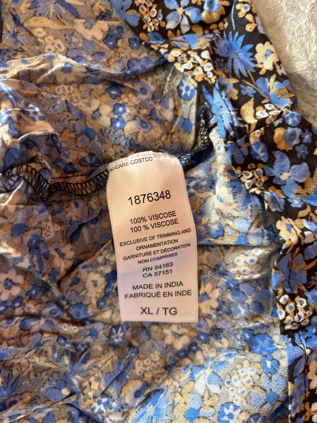 Nautica Jeans Floral Print Smocked Midi Dress XL - photo 3