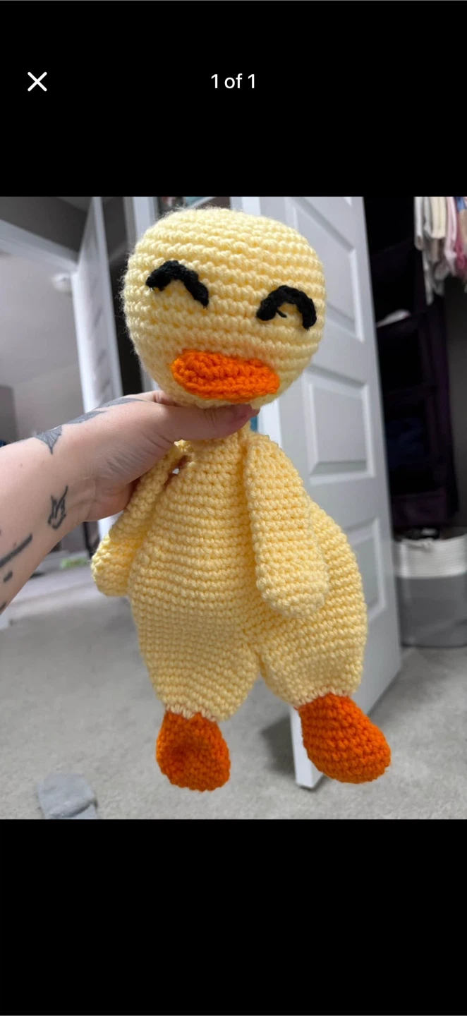 Crocheted Duck Plushie