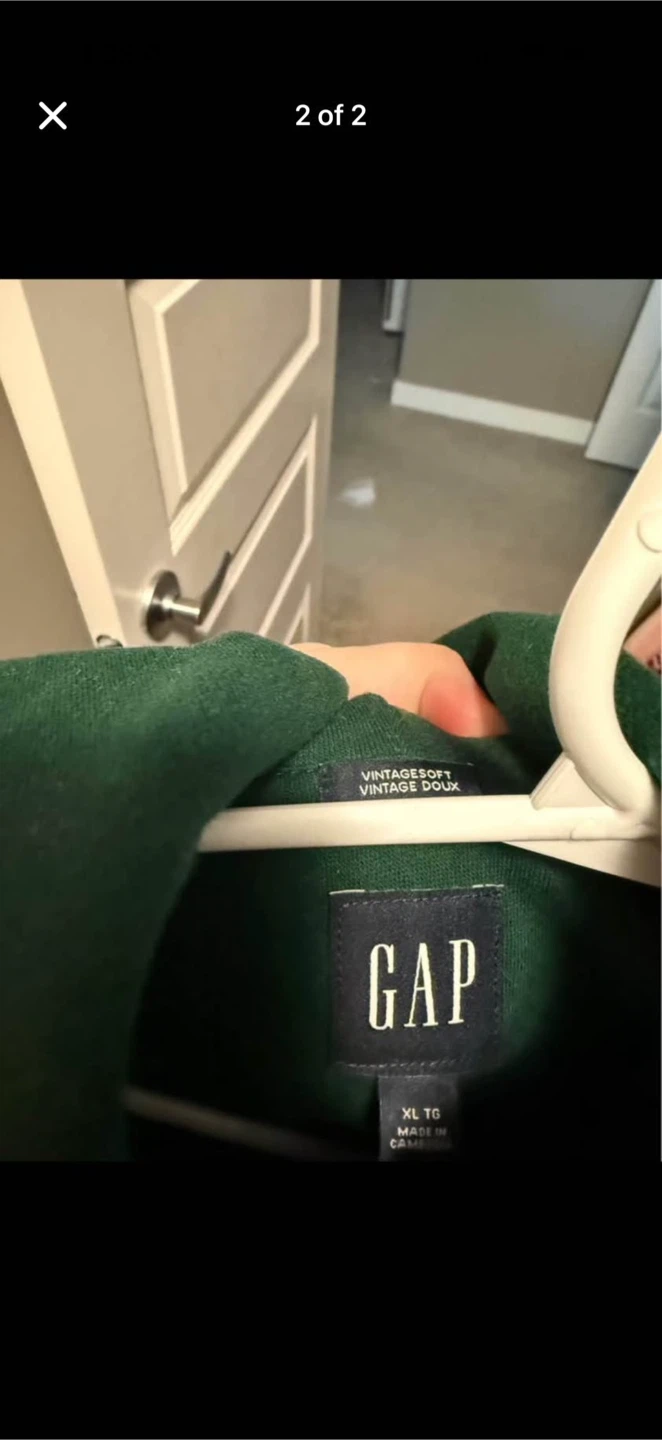 GAP "NAP" Graphic Hoodie - Green - XL - photo 2