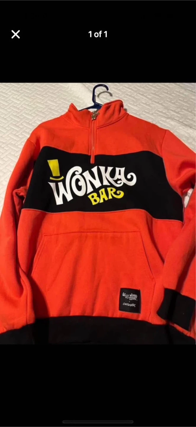 Wonka Bar Quarter Zip Pullover Hoodie