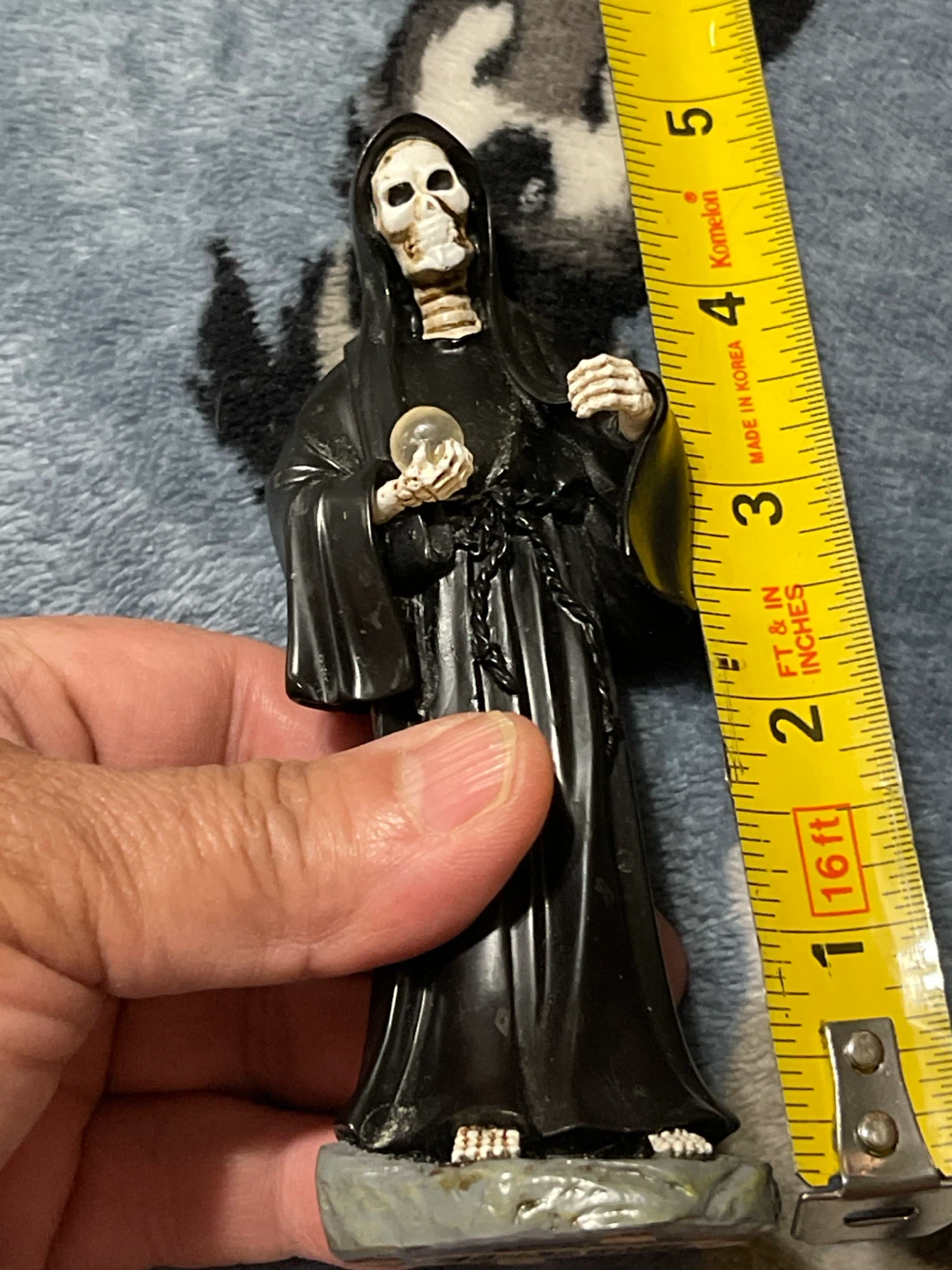 Grim Reaper Figurine with Orb