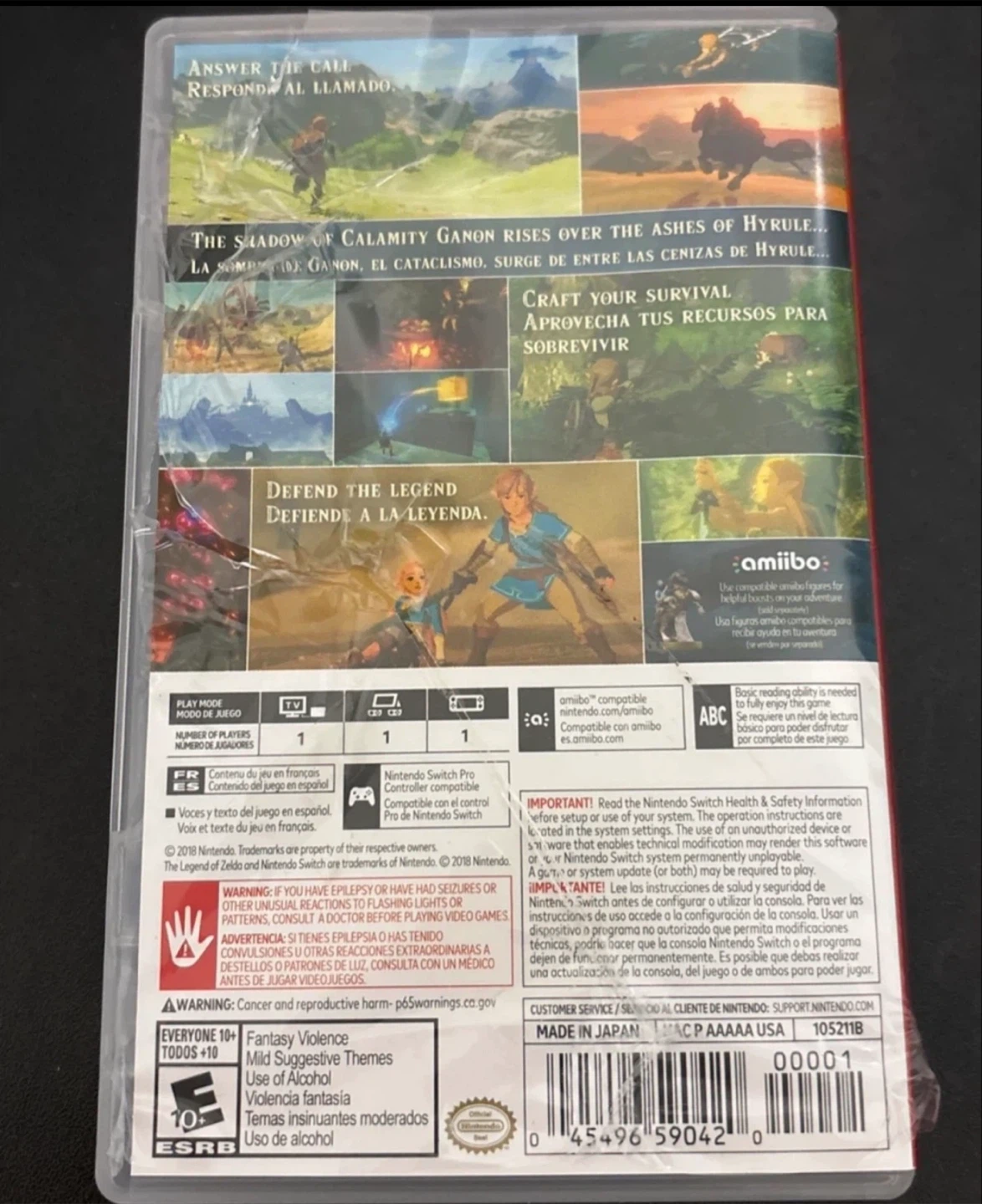 Nintendo Switch The Legend of Zelda: Breath of the Wild Game - photo 2