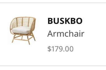 BUSKBO Rattan Armchair