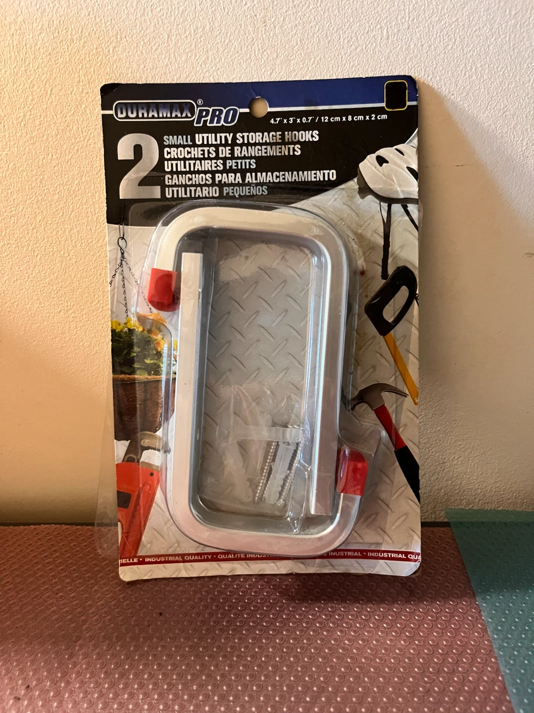 DURAMAX PRO Small Utility Storage Hooks - 2 Pack