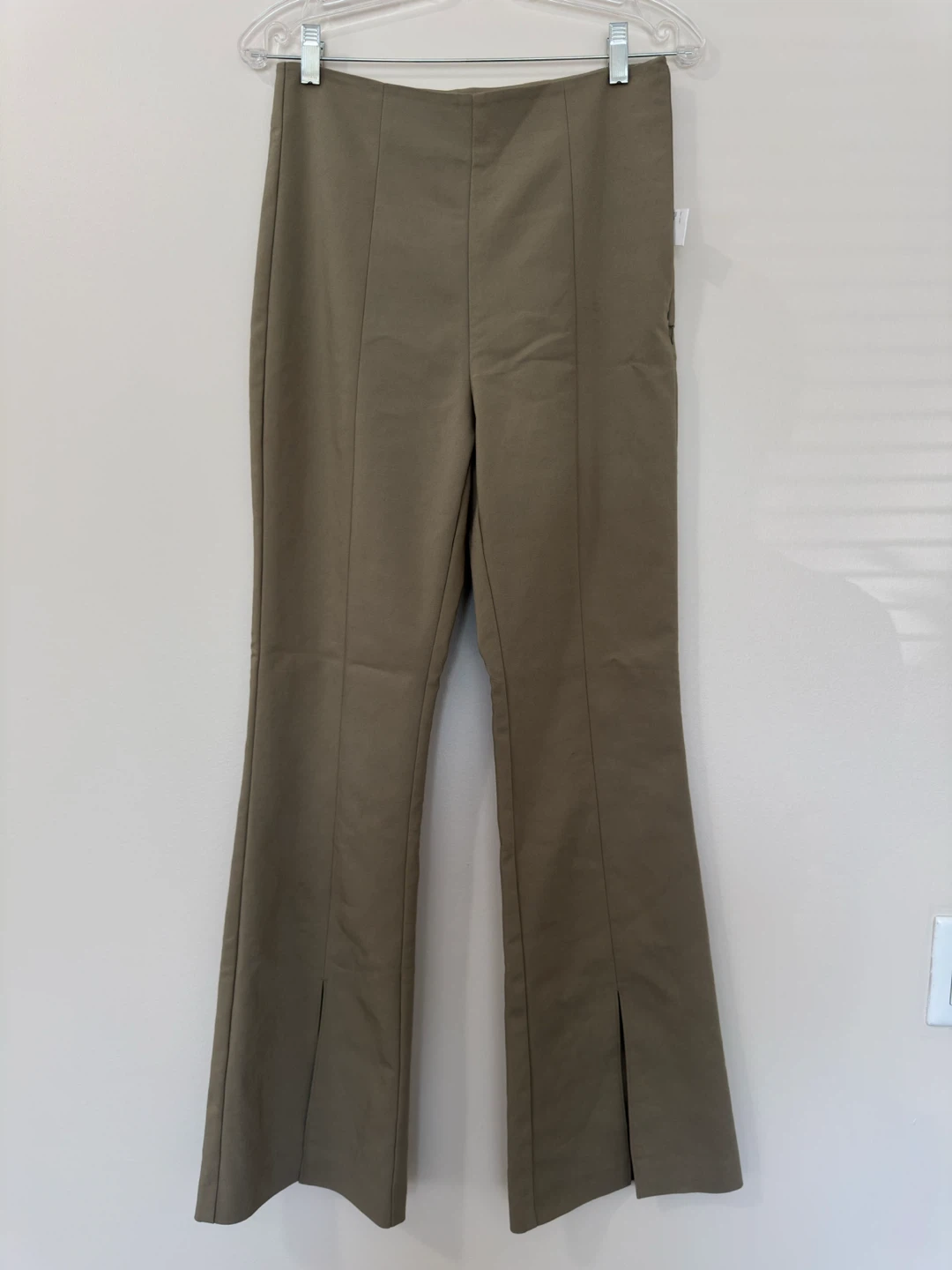 OAK + FORT Split Hem Flare Pants