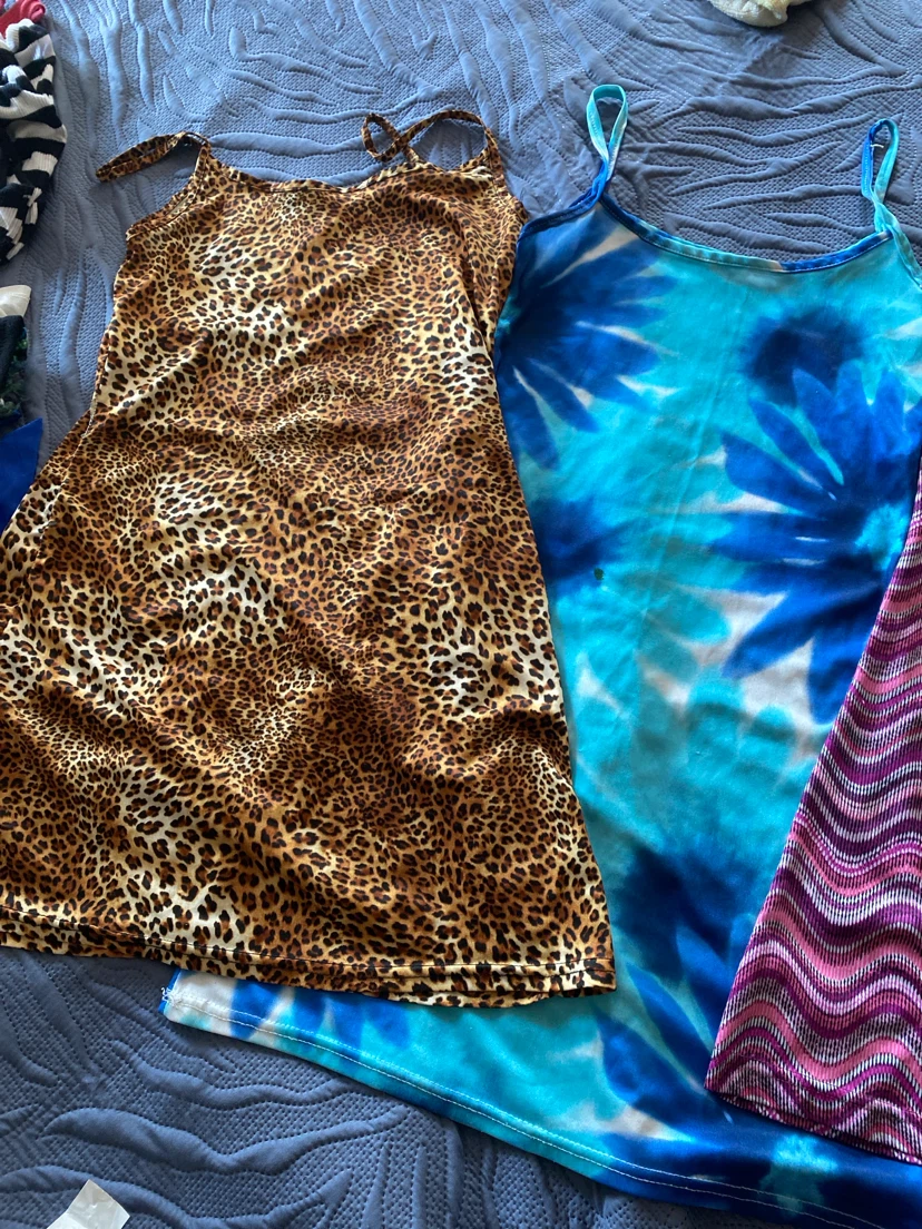 Strappy Sundresses - Blue Floral, Pink Zigzag, Leopard Print