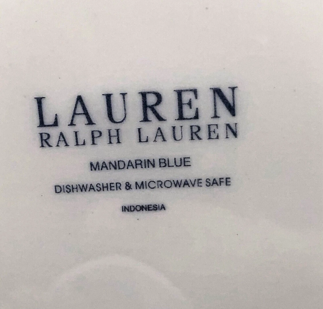 RALPH LAUREN Mandarin Blue Lauren Butterfly 8 Plates - photo 4