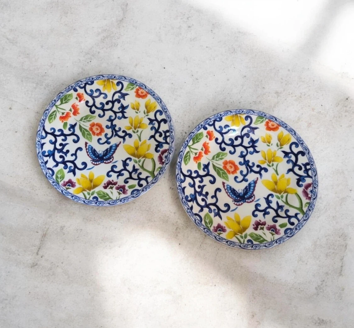 RALPH LAUREN Mandarin Blue Lauren Butterfly 8 Plates - photo 5