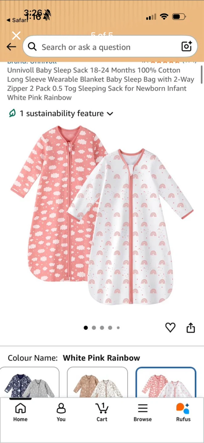 Unnivoll Baby Sleep Sacks (2 Pack)