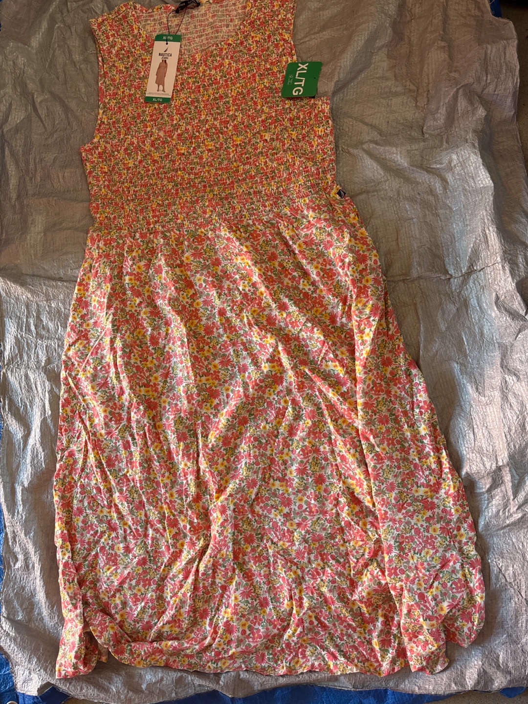 Nautica Jeans Floral Smocked Dress - XL