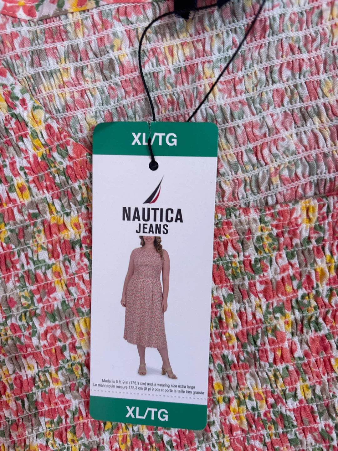 Nautica Jeans Floral Smocked Dress - XL - photo 2