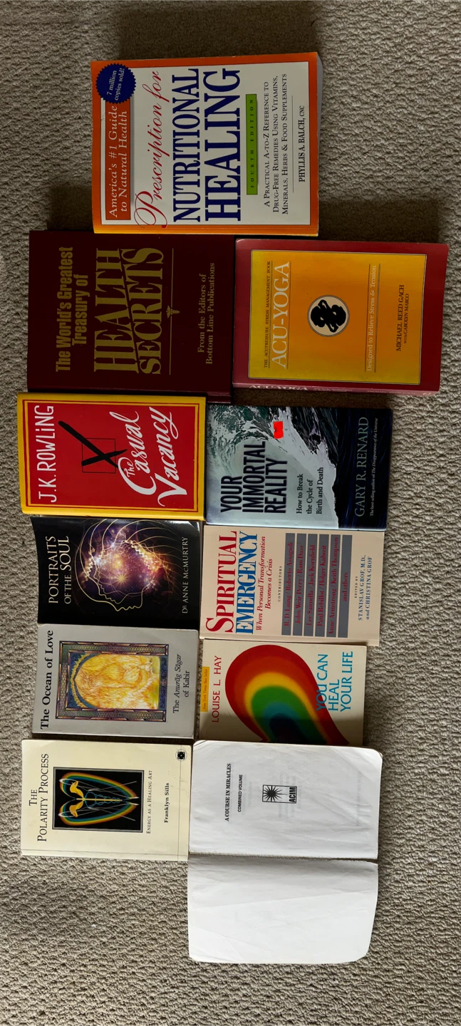 Lot of 9 Self-Help and Health Books
