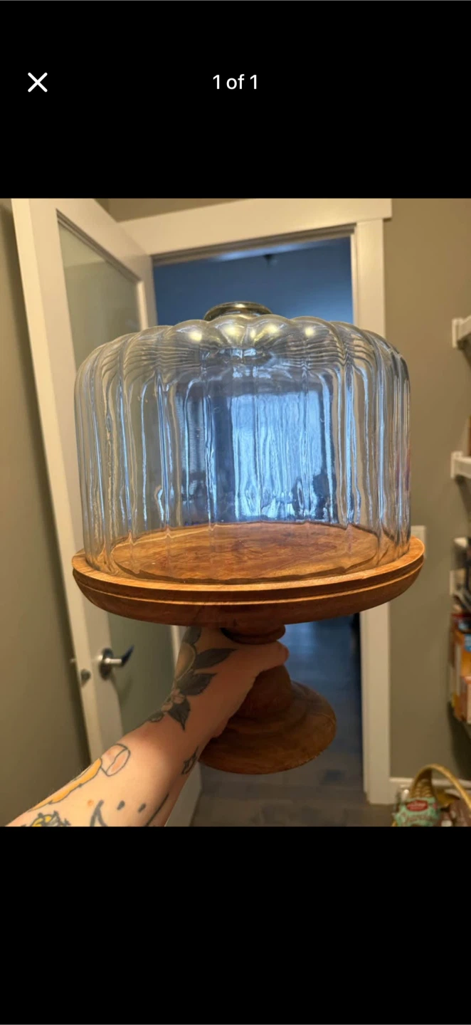 Glass Dome Cake Stand