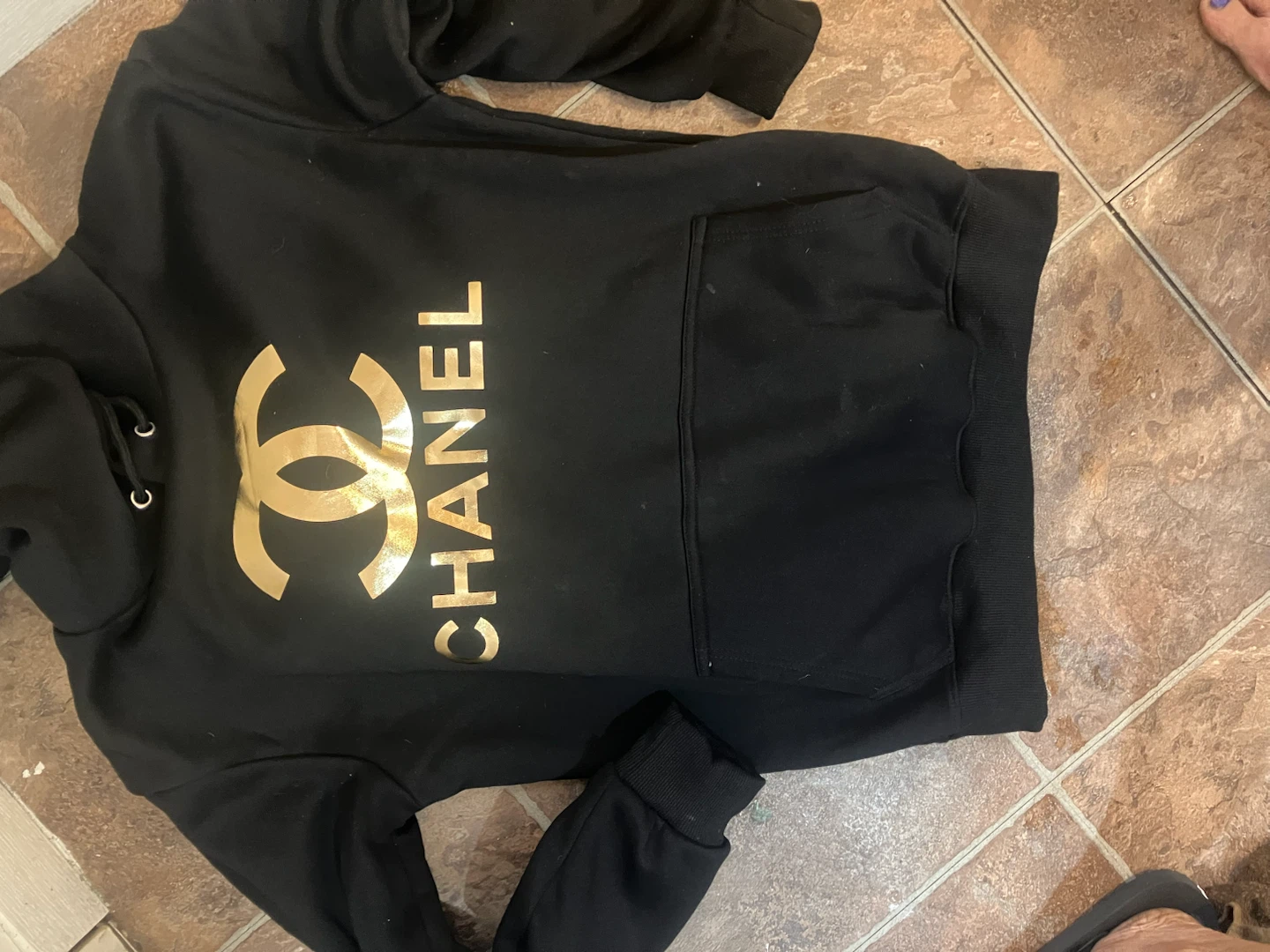 Chanel Black Hoodie and Sweatpants Set - photo 3