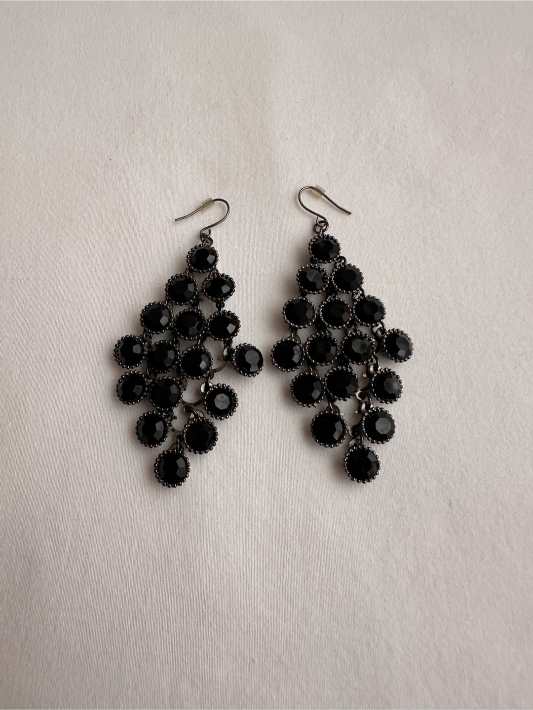 Black Chandelier Earrings