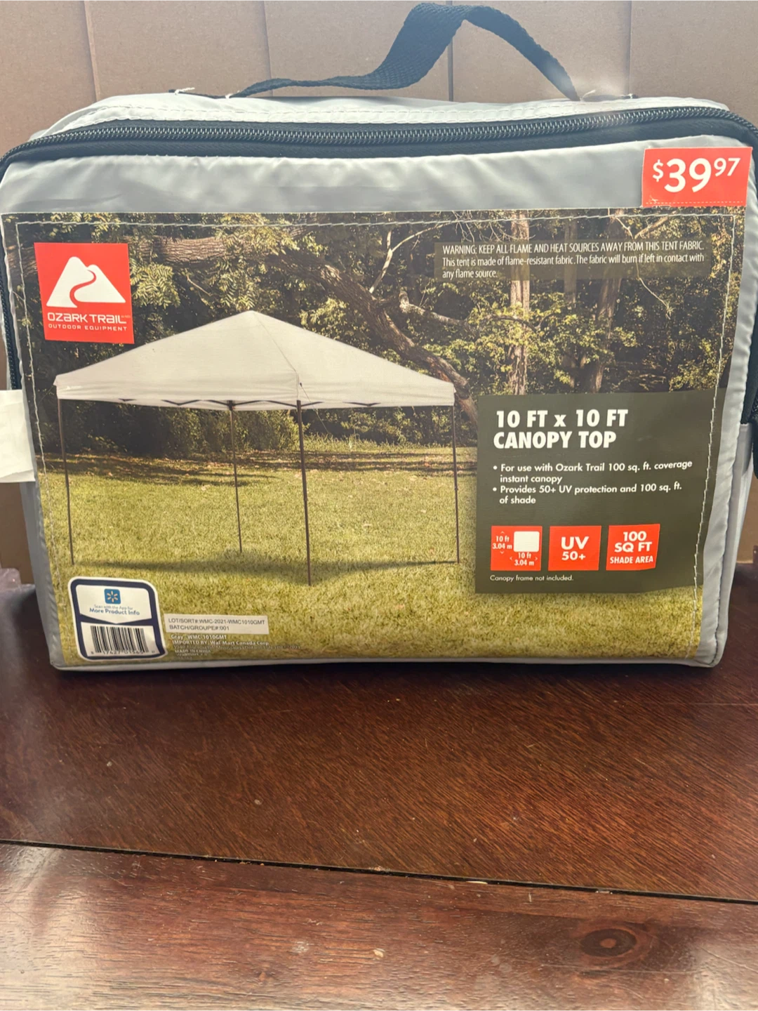 Ozark Trail 10 FT x 10 FT Canopy Top