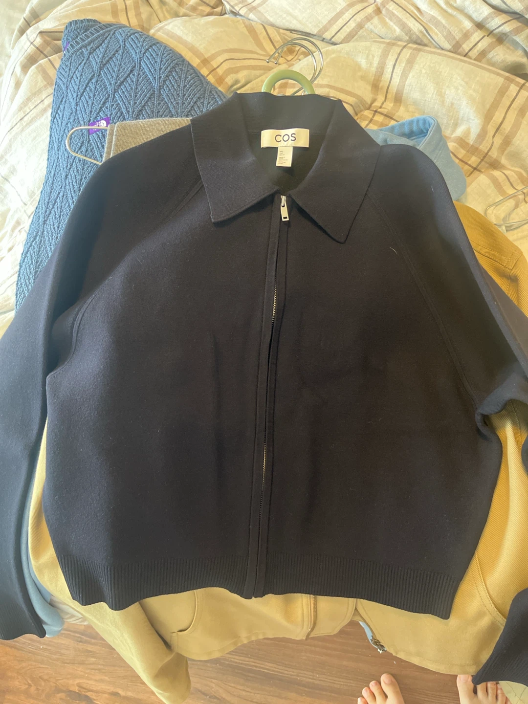 COS Full Zip Jacket - Navy
