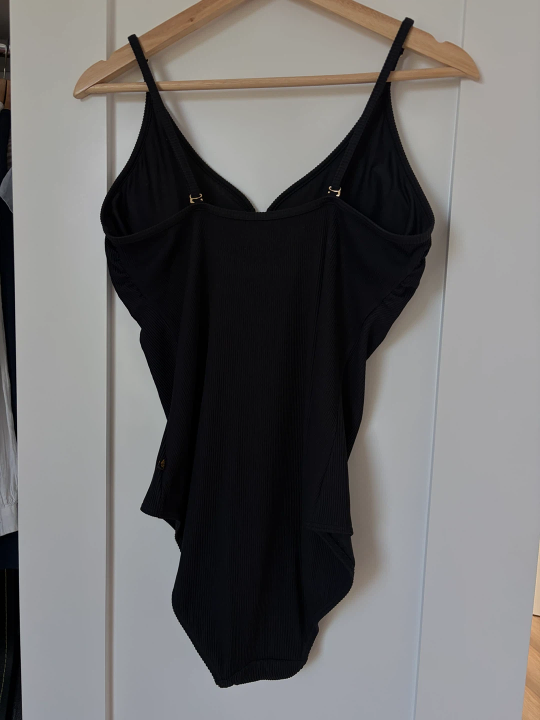 La Vie en Rose Black Ribbed One-Piece Swimsuit - photo 2