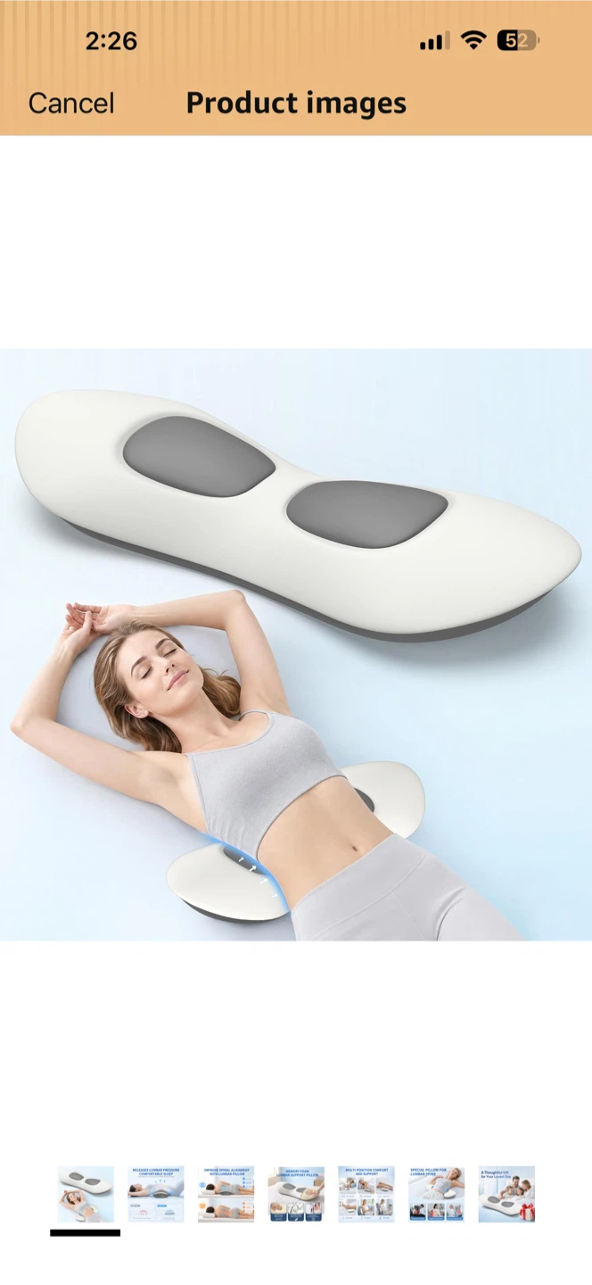 Lumbar Support Pillow / Bed Rest Pillow for Sofa