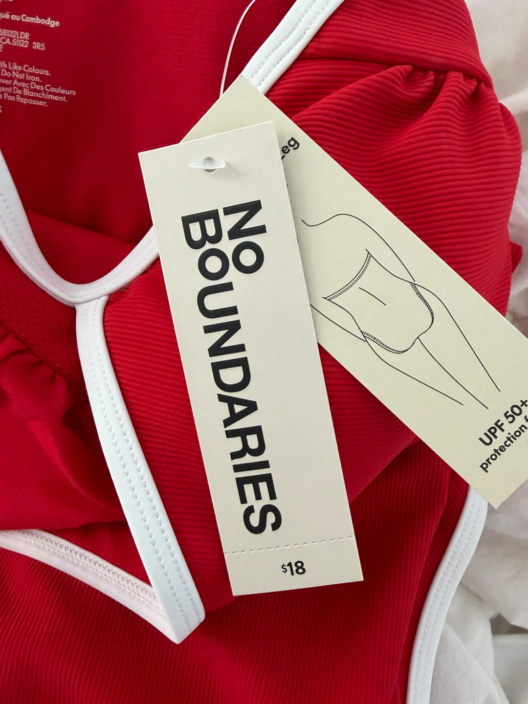 *NEW* No Boundaries Red One-Piece Swimsuit M - photo 3