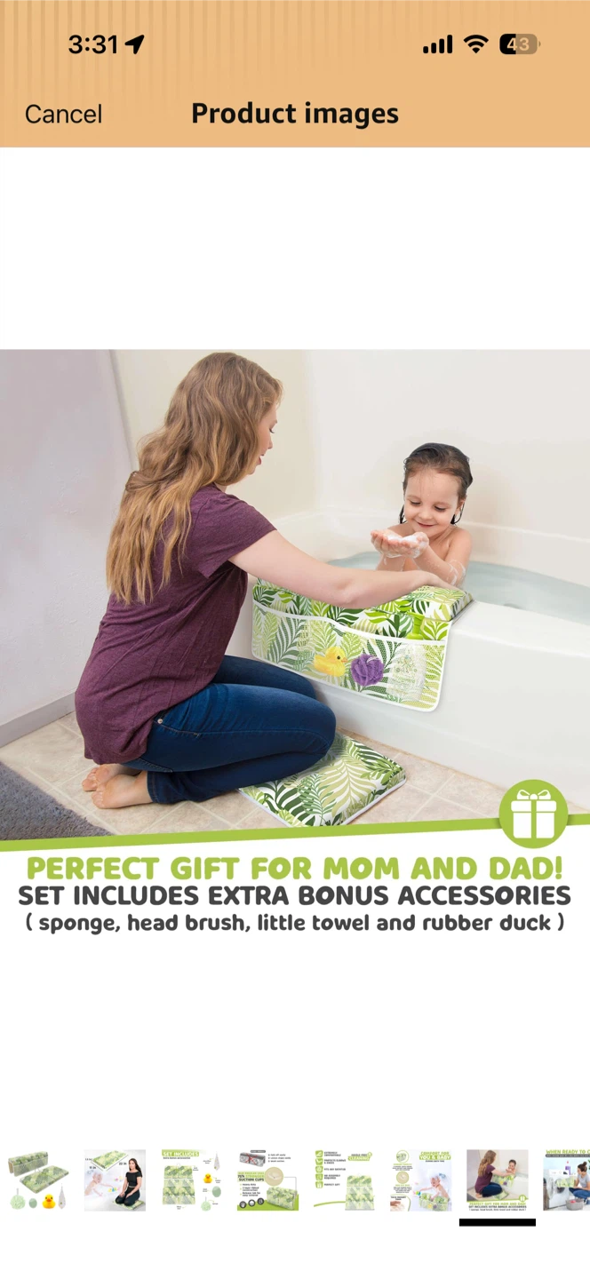Baby Bath Kneeler and Elbow Rest Set - photo 2