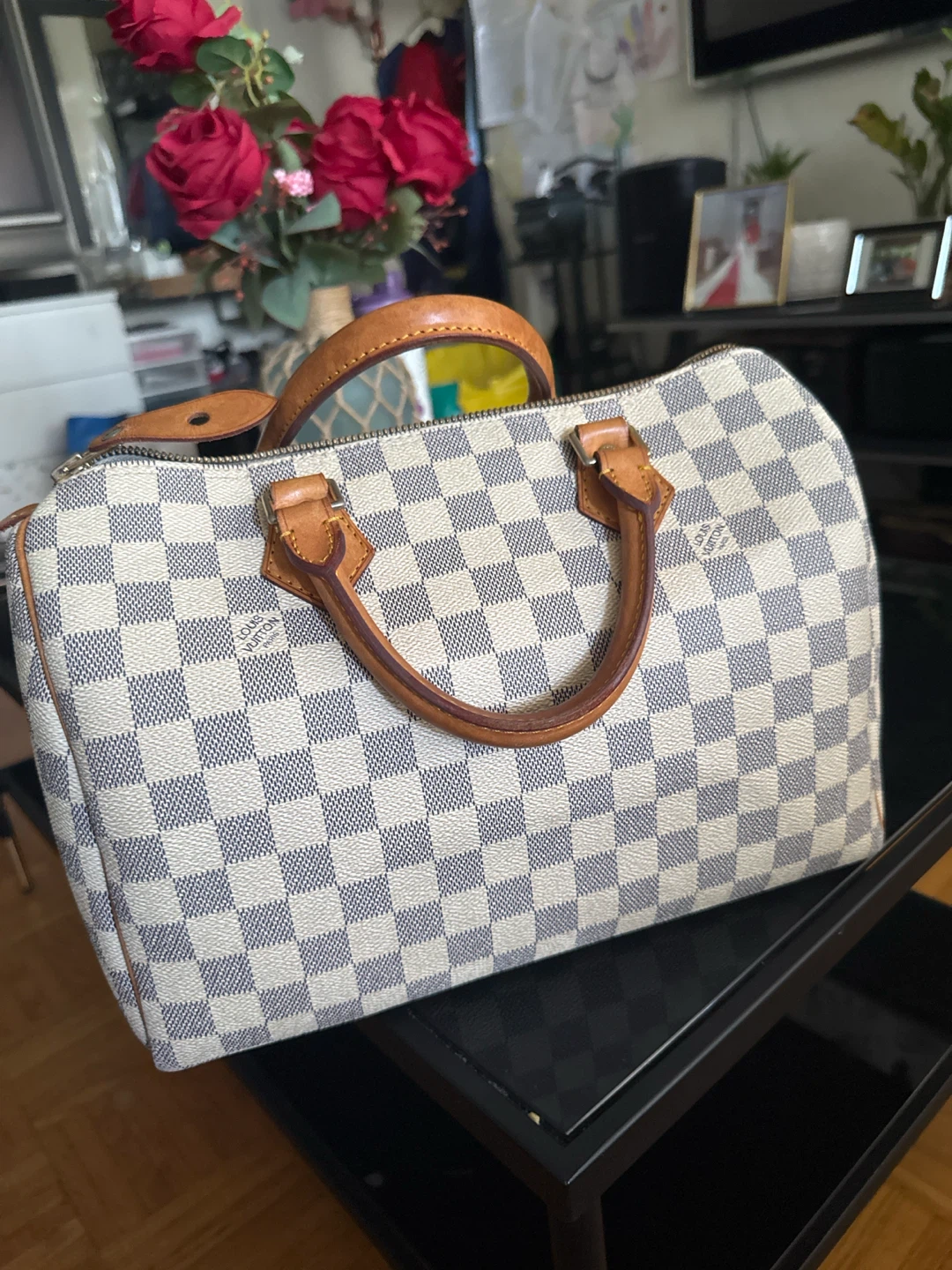 Louis Vuitton Speedy 30 Damier Azur