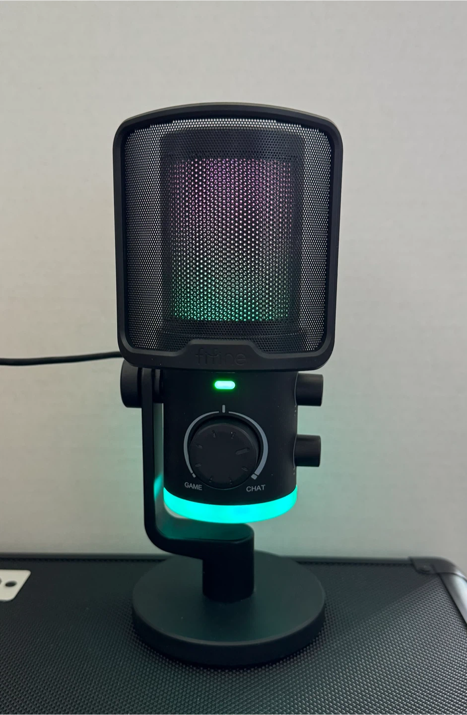 FIFINE AmpliGame AM6 USB Condenser Microphone with RGB