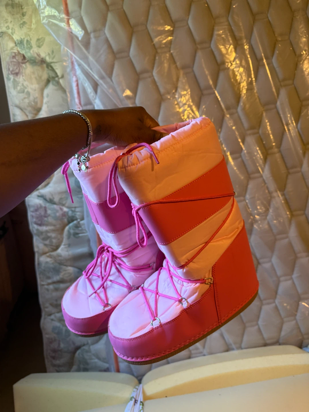 Pink Moon Boots