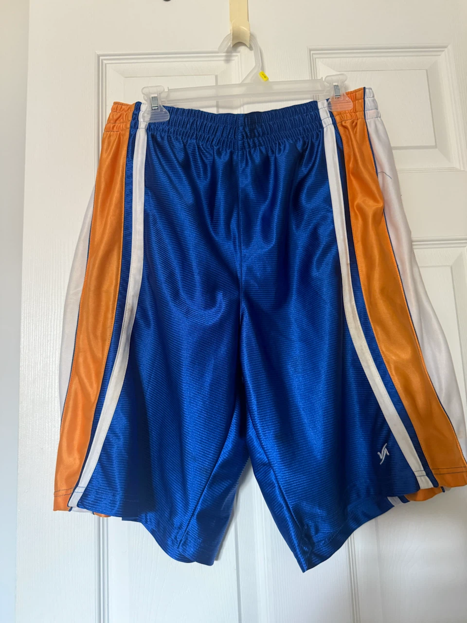 Varsity Athletics Basketball Shorts Blue Orange White L/G