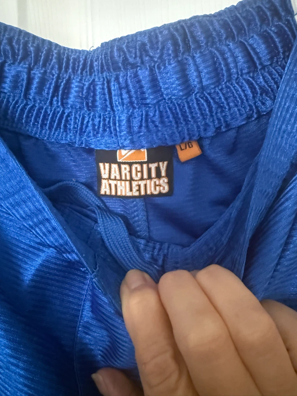 Varsity Athletics Basketball Shorts Blue Orange White L/G - photo 2