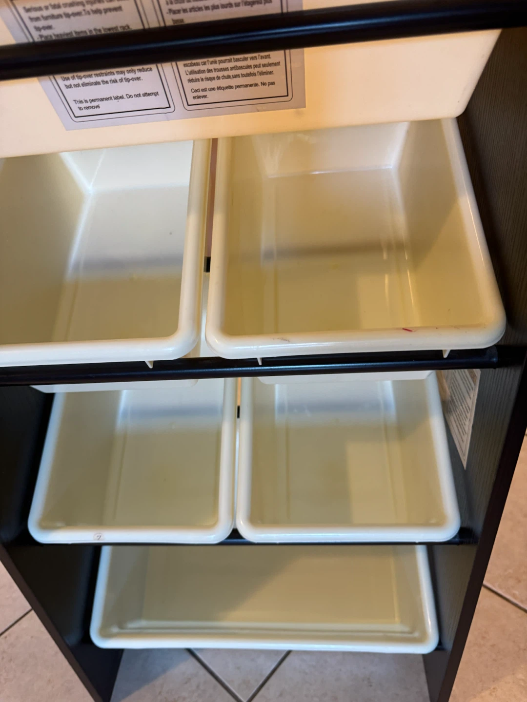 wooden Kids Toy Storage Organizer with Bins - photo 2
