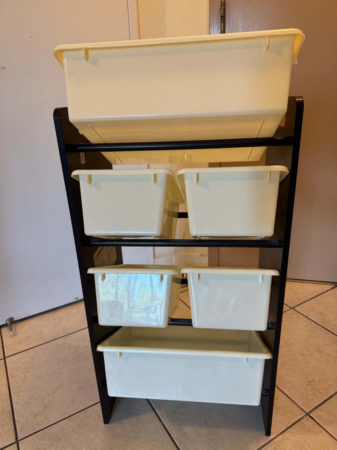 wooden Kids Toy Storage Organizer with Bins - photo 5