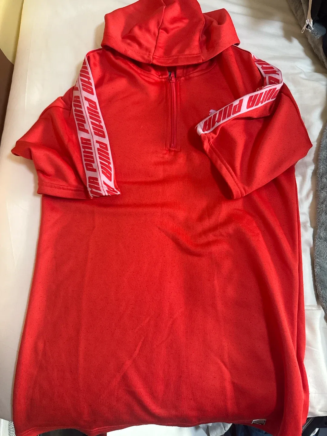 Puma Red Quarter Zip Hoodie
