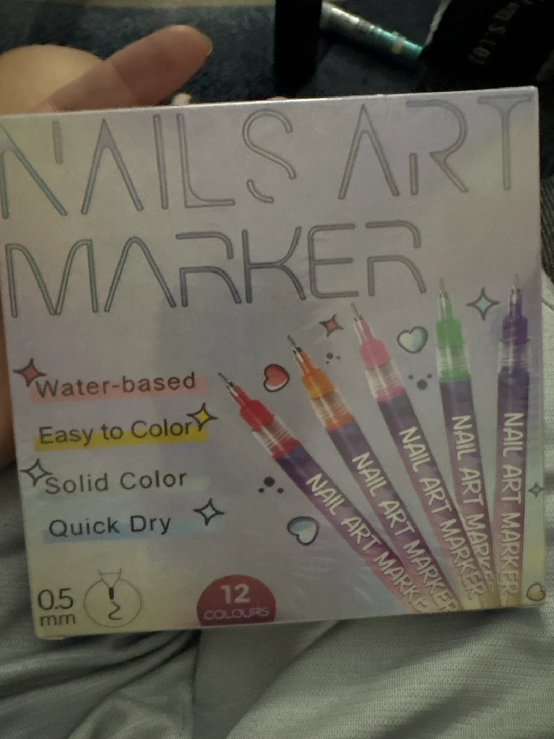 Nails Art Marker Set - 12 Colors